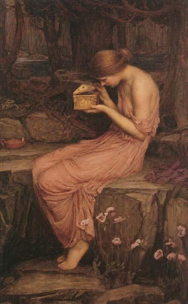 John William Waterhouse Psyche Opening the Golden Box oil painting picture